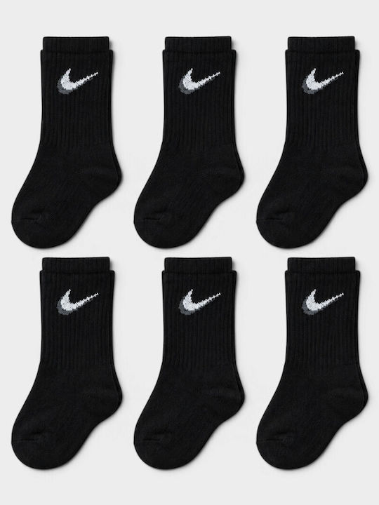 Design Socks Παιδικές Κάλτσες Αθλητικές Μαύρο 6 Ζευγάρια