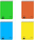 Globus Set of 10 Spiral Notepads, 80 Ruled Sheets (Various Colours)