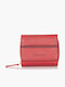 Leather Women's Wallet Red