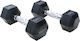 MegaFitness Sechseck-Kurzhantel 1 x 6 kg