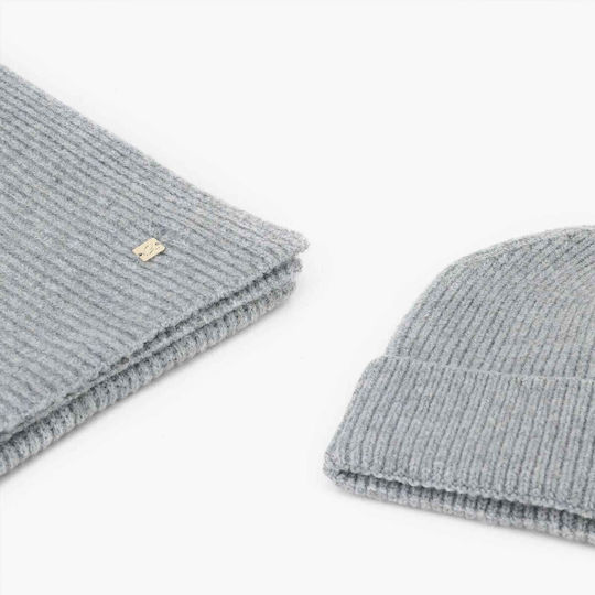 Women's Knitted Beanie in Blue