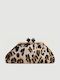 Brown Fabric Women's Handbag / Shoulder Bag