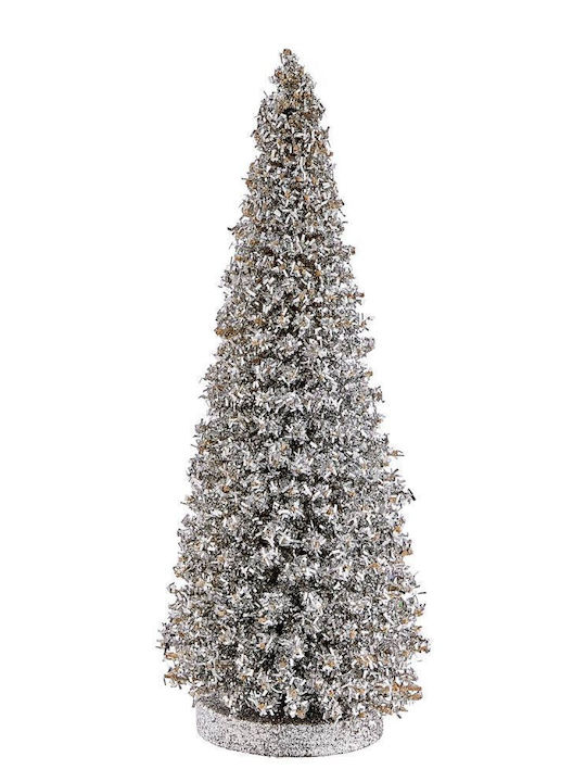 Silver Wooden Christmas Decorative Tree X-mas