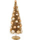 Brăduț Decorativ de Crăciun 50 cm Decorat Galben