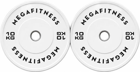 MegaFitness Бъмпър Диск Олимпийски Тип Гумен 1 x 10kg Φ50mm