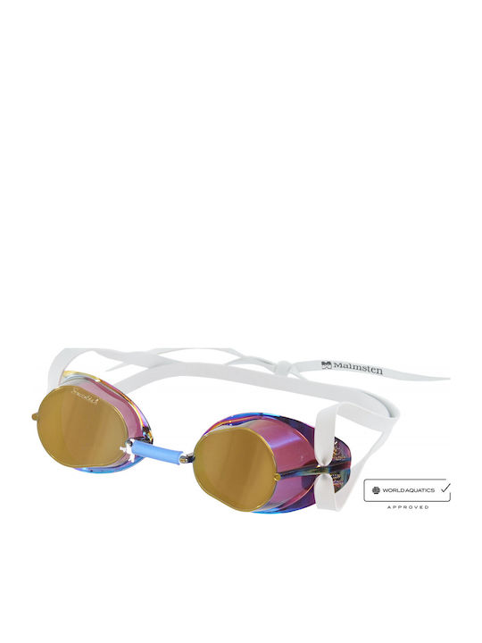 Malmsten Schwimmbrille für Erwachsene mit beschlagfreien goldenen Gläsern Malmsten Schwimmbrille für Erwachsene mit beschlagfreien goldenen Gläsern