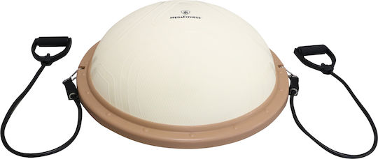 MegaFitness Minge de Echilibru Neagră 60x24cm cu Diametrul de 60cm