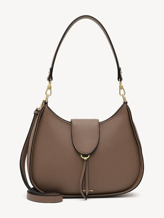 Tamaris Damen-Schultertasche Taupe