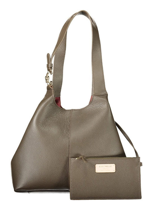 Set Geantă Tote de Piele pentru Femei Maro