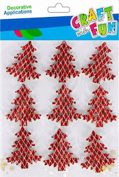 Craft with Fun Χριστουγεννιάτικο Διακοσμητικό Στοιχείο για DIY Κατασκευές 9τμχ 12x16εκ. (Διάφορα Χρώματα)