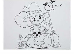 Boom Καρτολινο Προτυπωμενο 15x20 Cute Witch Boom Καρτολινο Προτυπωμενο 15x20 Cute Witch