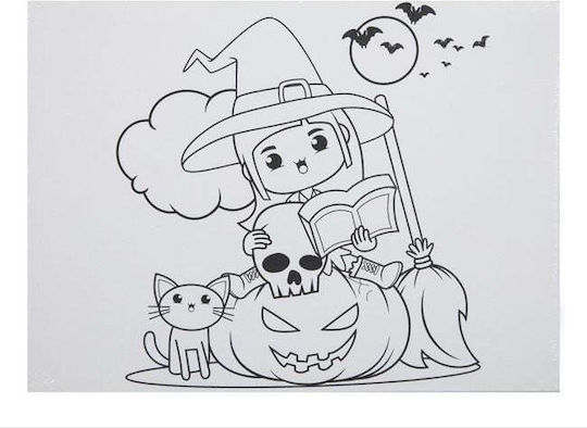 Boom Καρτολινο Προτυπωμενο 15x20 Cute Witch