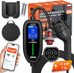 Zenwire Încărcător 22 kW cu Cablu Încorporat de 7 m Tip 2 Zenwire Încărcător 22 kW cu Cablu Încorporat de 7 m Tip 2