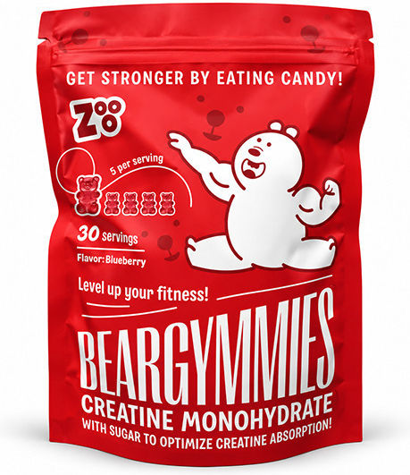 Zoo Nutrition Beargymmies Creatine Μονοϋδρική Κρεατίνη 5mg Blueberry 5 ζελεδάκια