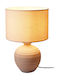 Home&Styling Collection Concrete Table Lamp for E27 Fitting with Beige Shade and Base