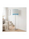 Oxygen Blue Octagon Floor Lamp with E27 Bulb Holder Blue