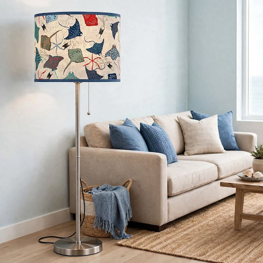 Oxygen Floor Lamp with E27 Bulb Holder Multicolour