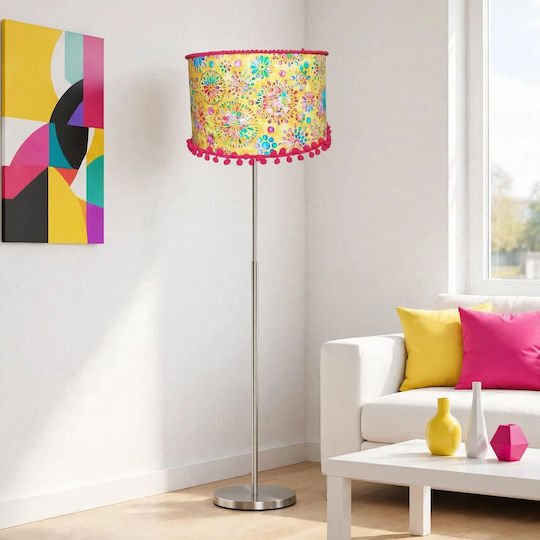 Diamond Floor Lamp with E27 Bulb Holder Multicolour