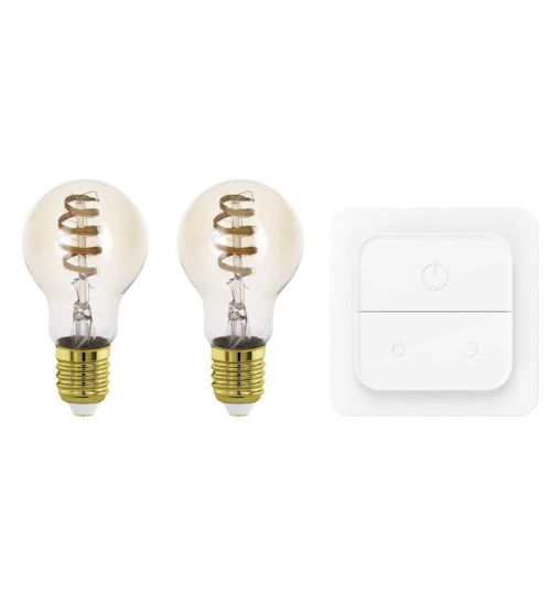 Eglo Intelligente LED-Lampen 7 W für E27-Fassung in A60-Form, einstellbares Weiß, 806 lm, 2 Stück,