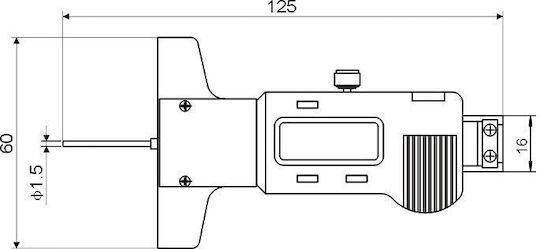 Gimex 218.081.N Digital Caliper with 0.01mm Accuracy