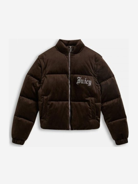 Juicy Couture Margo Diamante Women's Puffer Jacket for Winter Java