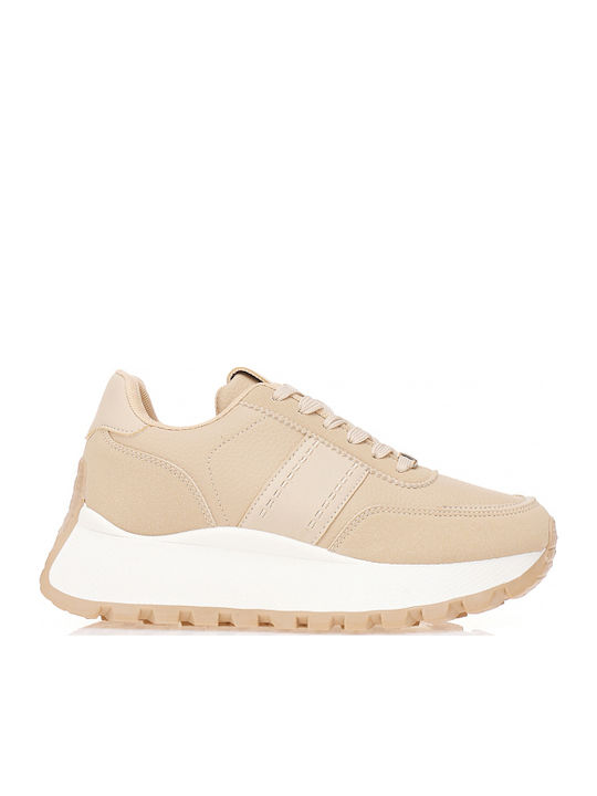 Tsoukalas Γυναικεία Sneakers Μπεζ