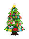 Christmas Decorative Fabric Tree 103cm Decorated Green