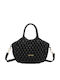 Schwarze Damen-Schultertasche