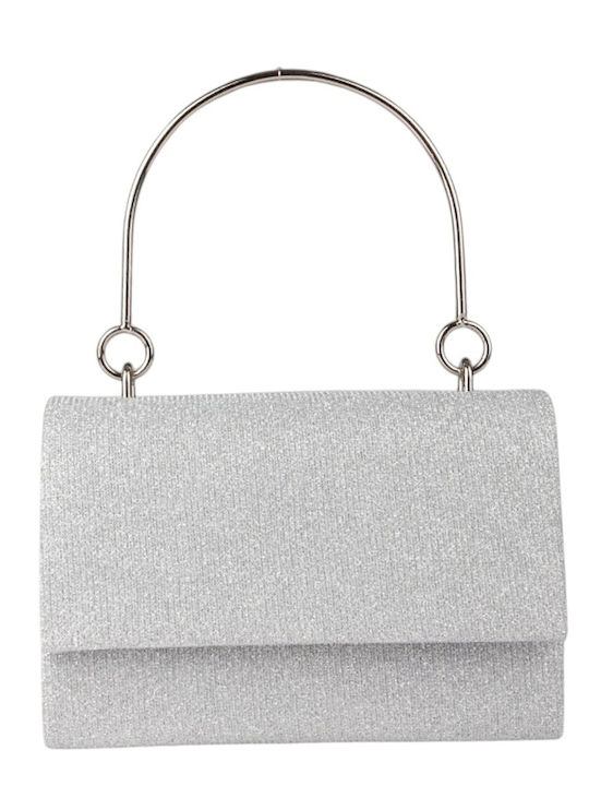 Γυναικείο Clutch Ασημί