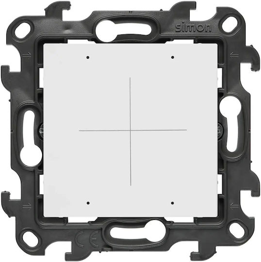 Kontakt-Simon Recessed Quadruple Wall Switch White