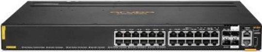 HP R8Q68A L3 PoE+ Switch mit 24 Gigabit-Ethernet-Ports (1 Gbit/s) und 4 SFP-Ports