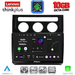 Lenovo Auto-Audiosystem für BMW X2 / X6 Volkswagen Touran 2003–2010 mit Klima (Bluetooth/USB/WiFi/GPS/Apple CarPlay/Android Auto) mit 10-Zoll-Touchscreen