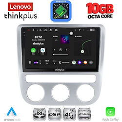 Lenovo Auto-Audiosystem für BMW X2 / X6 und Volkswagen Eos / Scirocco ab 2006 mit Klima (Bluetooth/USB/WiFi/GPS/Apple CarPlay/Android Auto) mit 9-Zoll-Touchscreen