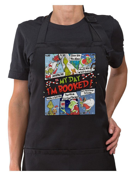 Koupakoupa My Day Grinch Black Kitchen Apron 22x40cm KP_27604_apron-black