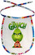 Koupakoupa Mr Grinch Wasserdichtes Lätzchen aus 100 % Baumwolle mit Bändern