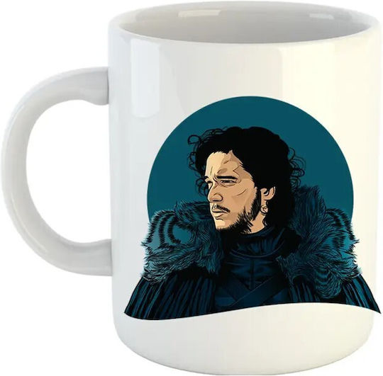 John Snow Adventure Drama Κούπα Κεραμική Λευκή 330ml (Προσωποποιημένο)