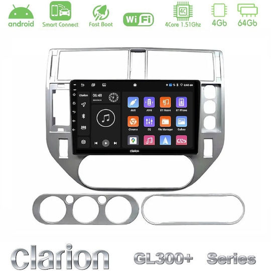 Clarion Auto-Audiosystem für Ford C-Max / Kuga (Bluetooth/USB/AUX/WiFi/GPS/Apple CarPlay/Android Auto) mit 9"-Touchscreen