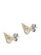 Emporio Armani Ohrstecker Sentimental Logo Edelstahl Gold Perlmutt Kristalle Egs3018710