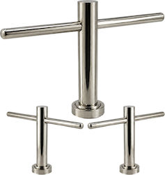 Calissimo Räder Friseursalon- und Spa-Hocker Silber Calissimo Räder Friseursalon- und Spa-Hocker Silber