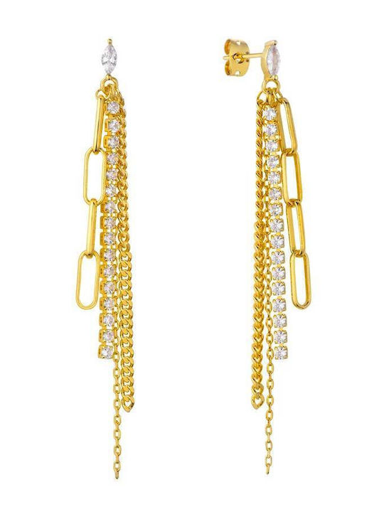 Mya Bay Venice Frame Earrings Gold Bo-357