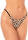 Mapalé Unsichtbarer String mit Animal-Print und Strasssteinen auf der Rückseite Mal141aprt