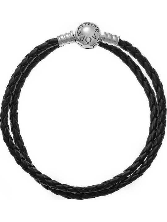 Pandora Γυναικείο Βραχιόλι από Δέρμα 41cm