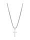 Senza Men's Steel Cross Without Chain