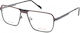 Dutz DZ897 Herrenbrille mit schwarzem Metallgestell und roten Details