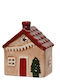 Kaemingk Christmas Decorative Red House 9.5x7.6x6.2cm