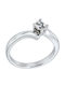 VTJ Einzelsteinring aus Silber mit Diamant