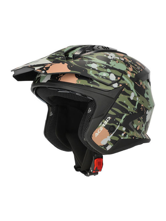 Acerbis Aria Evo Graphic Green/Brown Κράνος Μηχ...