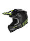 Linear Black/Fluo Κράνος Μηχανής Motocross ECE 22.06 1400gr