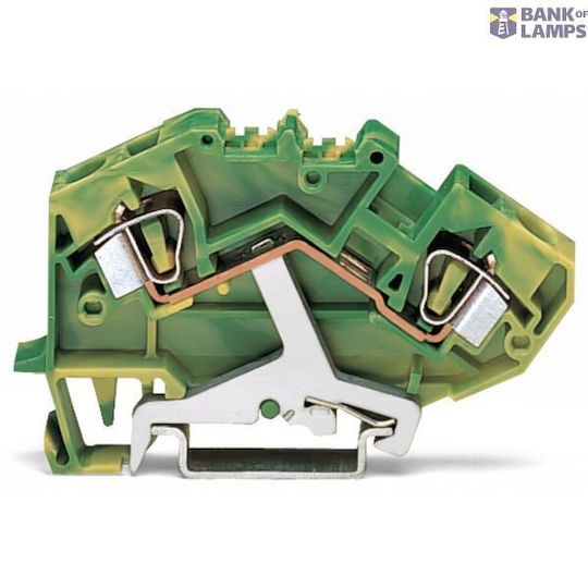 2-conductor Ground Terminal Block 6 Mm² Center Marking Green-yellow
