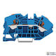 2-conductor Supply Terminal Blocks Distribution Boxes; Push-button; 16 Mm²; Side Center Marking; Din-rail 35 X 15 35 X 7.5; Push-in Cage Clamp; 16,00 Mm²; Blue
